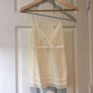 Theory Ivory Silk Camisole